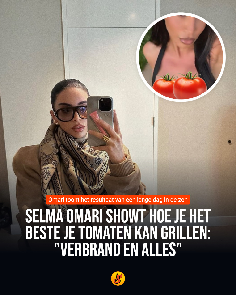 Selma Omari showt hoe je het beste je tomaten kan grillen: "Verbrand en alles"