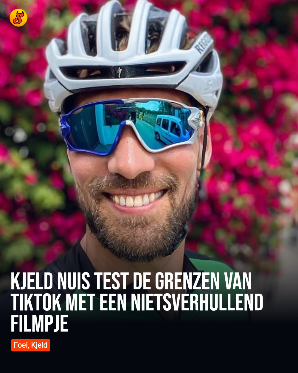 Kjeld Nuis test de grenzen van TikTok met een nietsverhullend filmpje