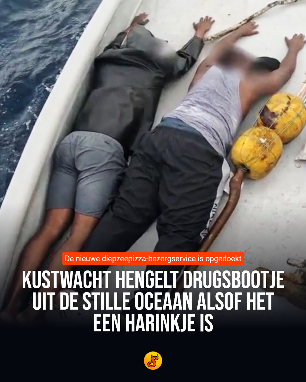 Kustwacht hengelt drugsbootje uit de Stille Oceaan alsof het een harinkje is