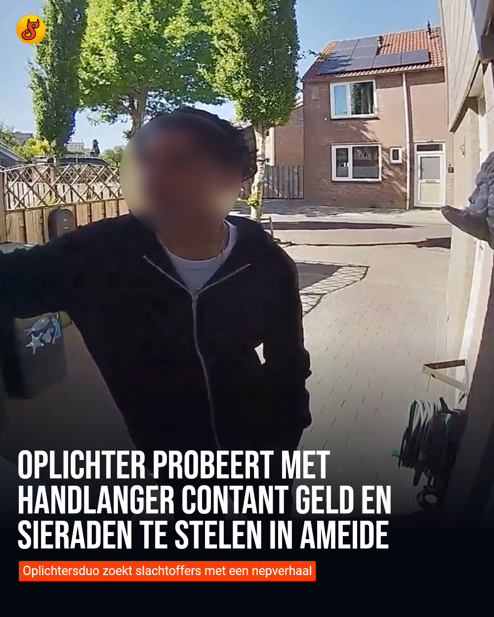Oplichter probeert met handlanger contant geld en sieraden te stelen in Ameide