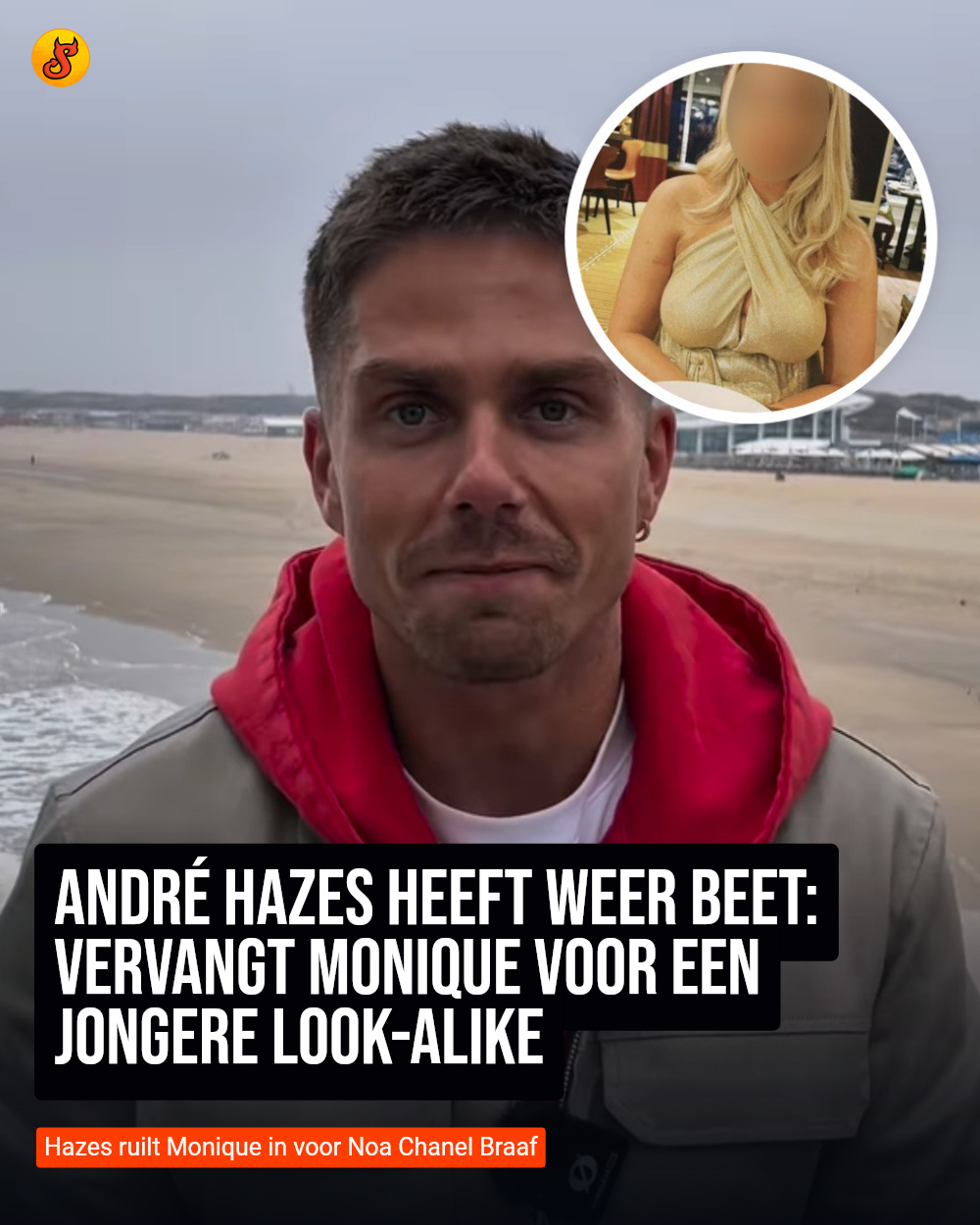 André Hazes heeft weer beet: vervangt Monique voor een jongere look-alike