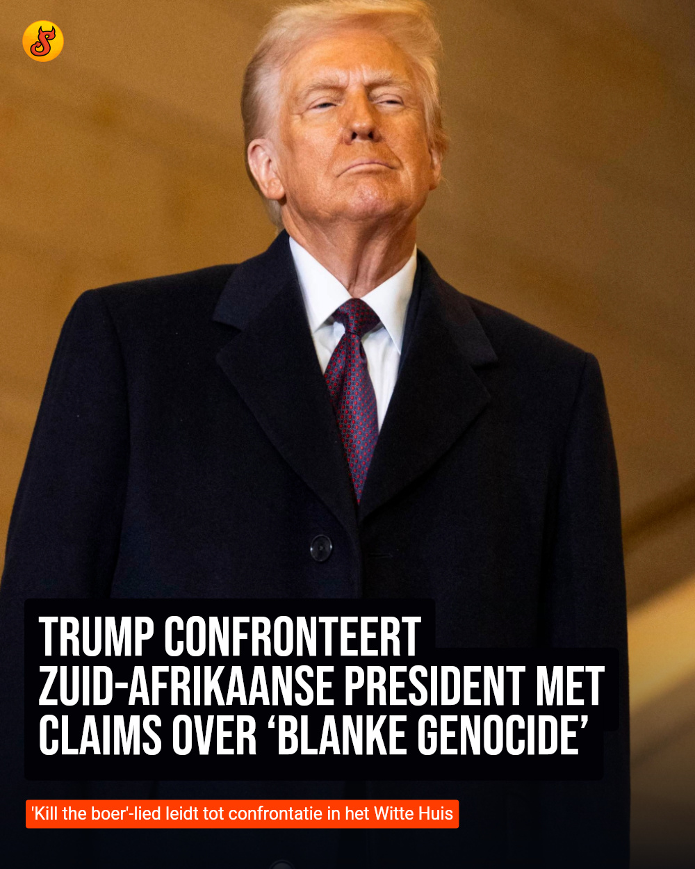 Trump confronteert Zuid-Afrikaanse president met claims over ‘blanke genocide’