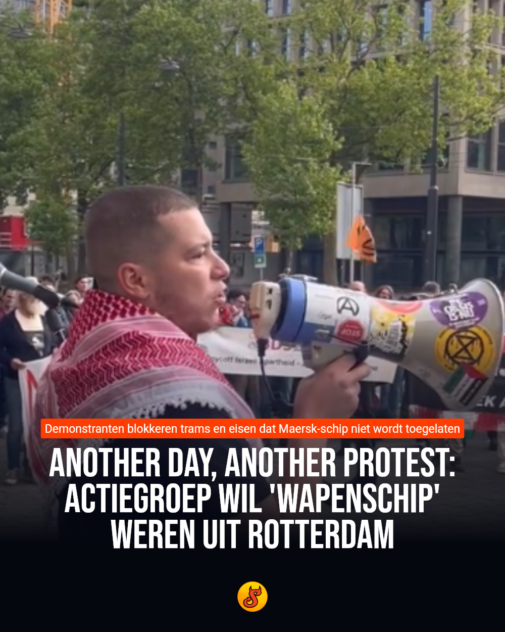 Another day, another protest: actiegroep wil 'wapenschip' weren uit Rotterdam
