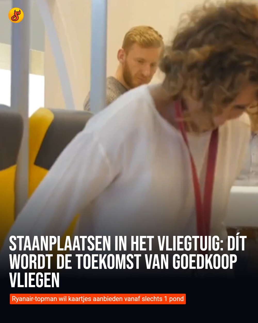 Staanplaatsen in het vliegtuig: dít wordt de toekomst van goedkoop vliegen