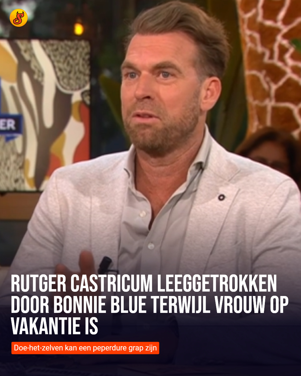Rutger Castricum leeggetrokken door Bonnie Blue terwijl vrouw op vakantie is