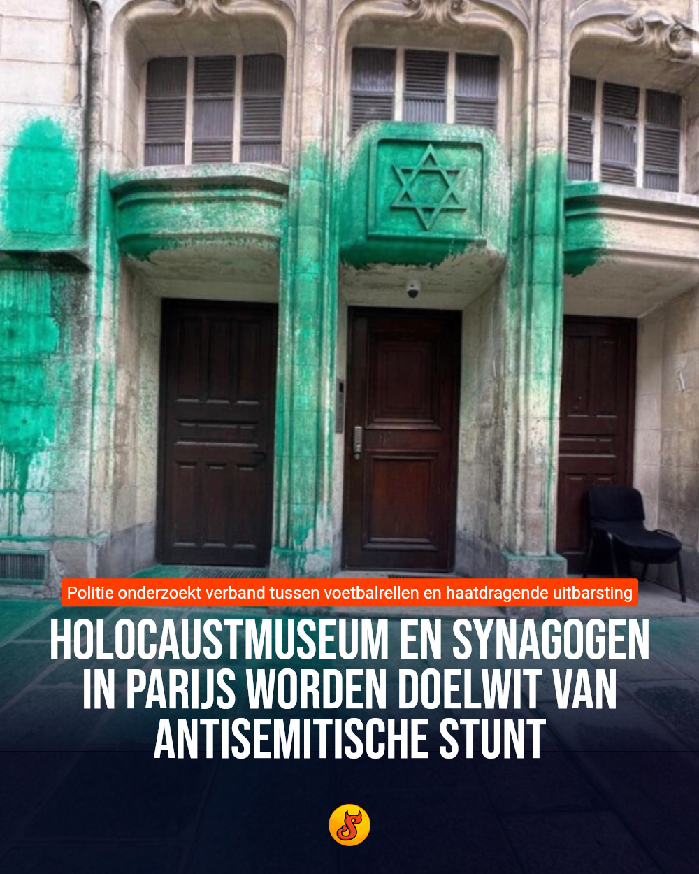 Holocaustmuseum en synagogen in Parijs worden doelwit van antisemitische stunt