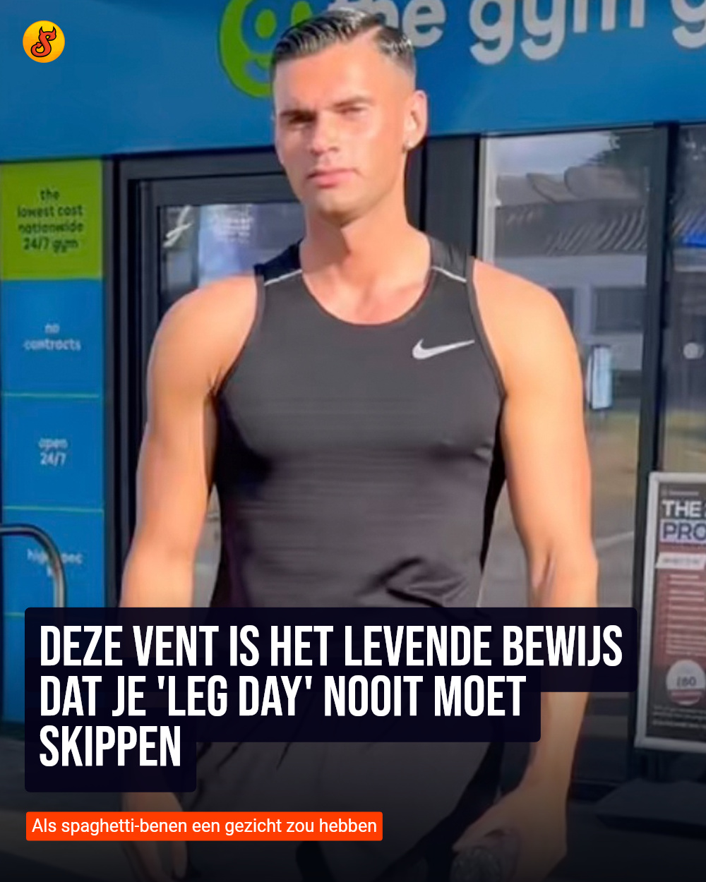 Deze vent is het levende bewijs dat je 'leg day' nooit moet skippen