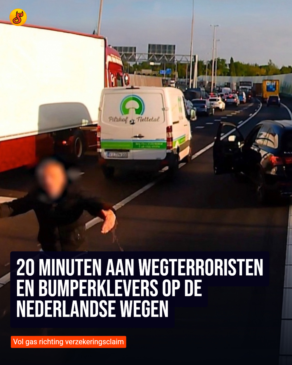 20 minuten aan wegterroristen en bumperklevers op de Nederlandse wegen