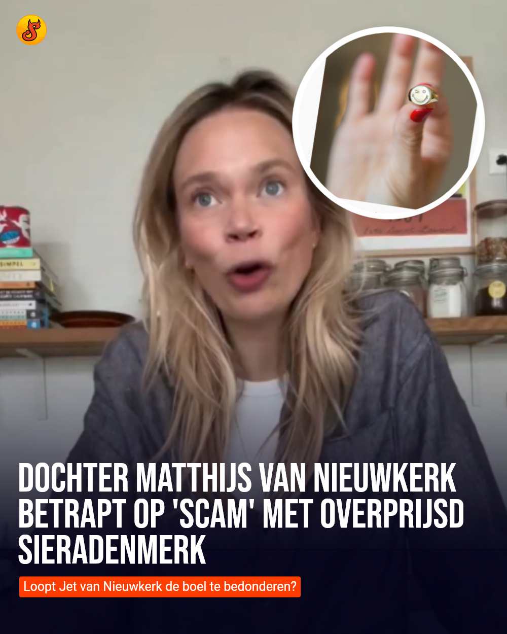 Dochter Matthijs van Nieuwkerk betrapt op 'scam' met overprijsd sieradenmerk