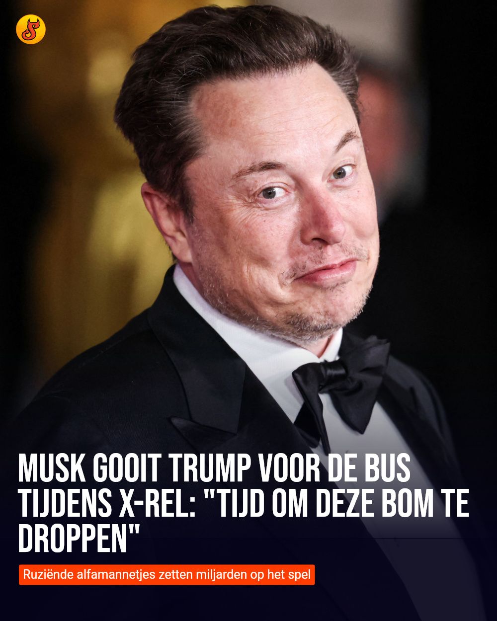 Musk gooit Trump voor de bus tijdens X-rel: "Tijd om deze bom te droppen"
