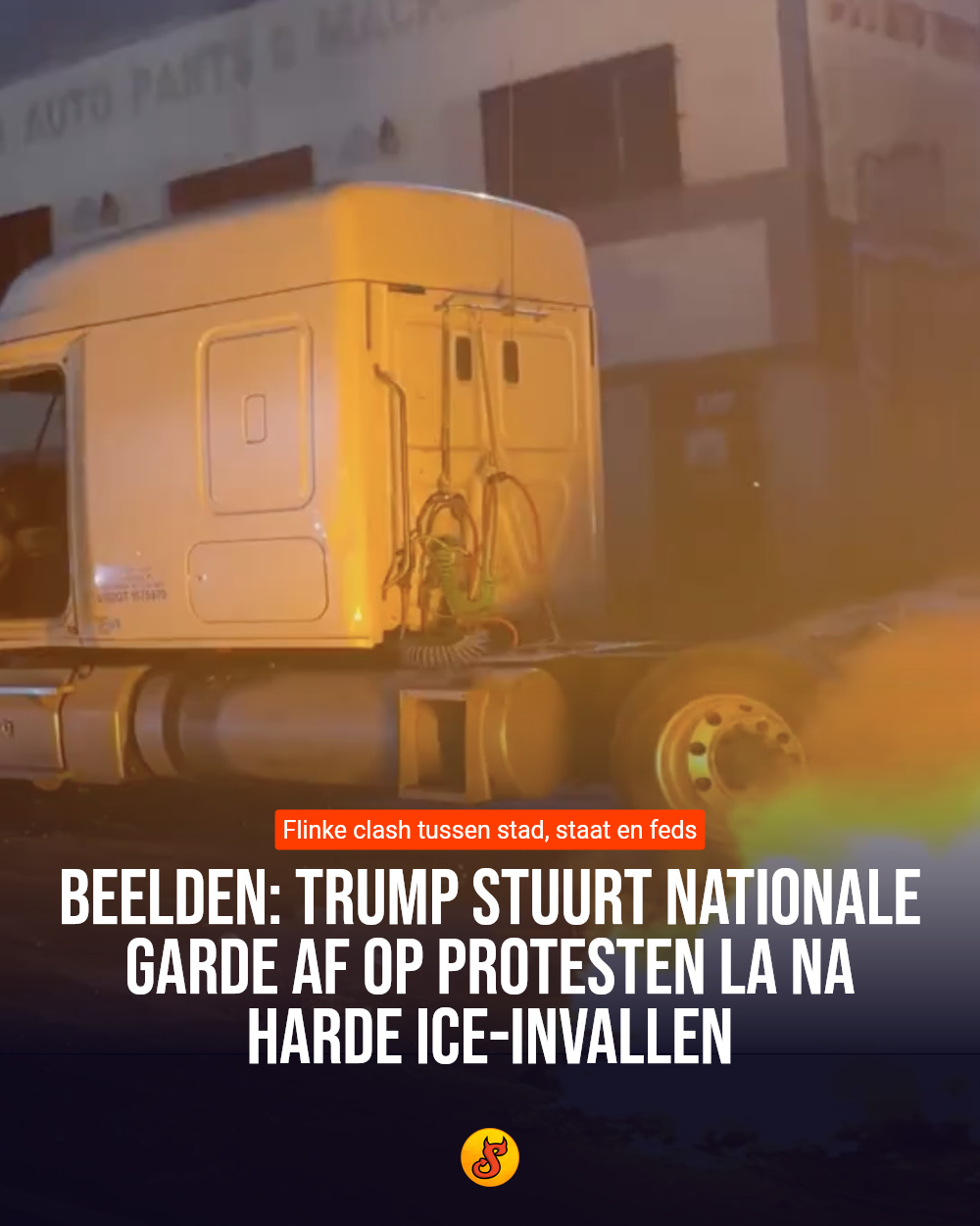 Beelden: Trump stuurt Nationale Garde af op protesten LA na harde ICE-invallen