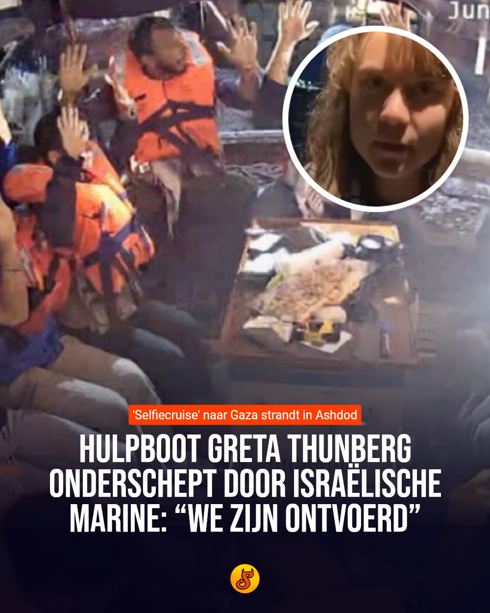 Hulpboot Greta Thunberg onderschept door Israëlische marine: “We zijn ontvoerd”