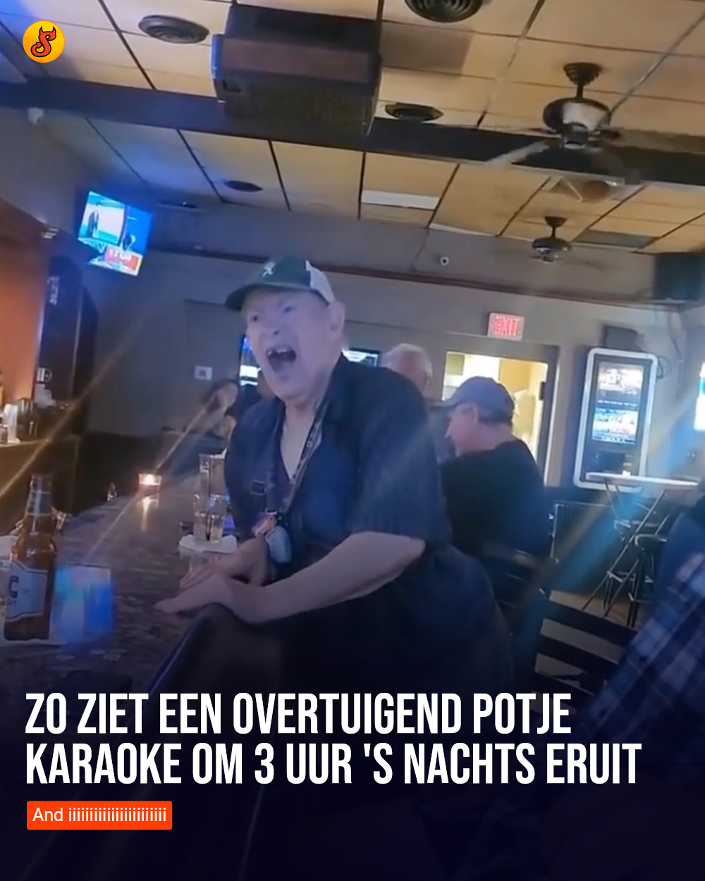 Zo ziet een overtuigend potje karaoke om 3 uur 's nachts eruit