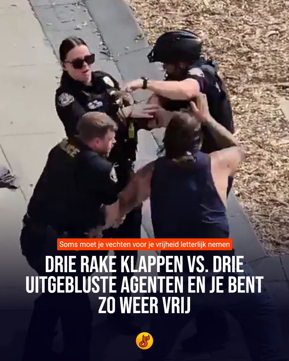 Drie rake klappen vs. drie uitgebluste agenten en je bent zo weer vrij
