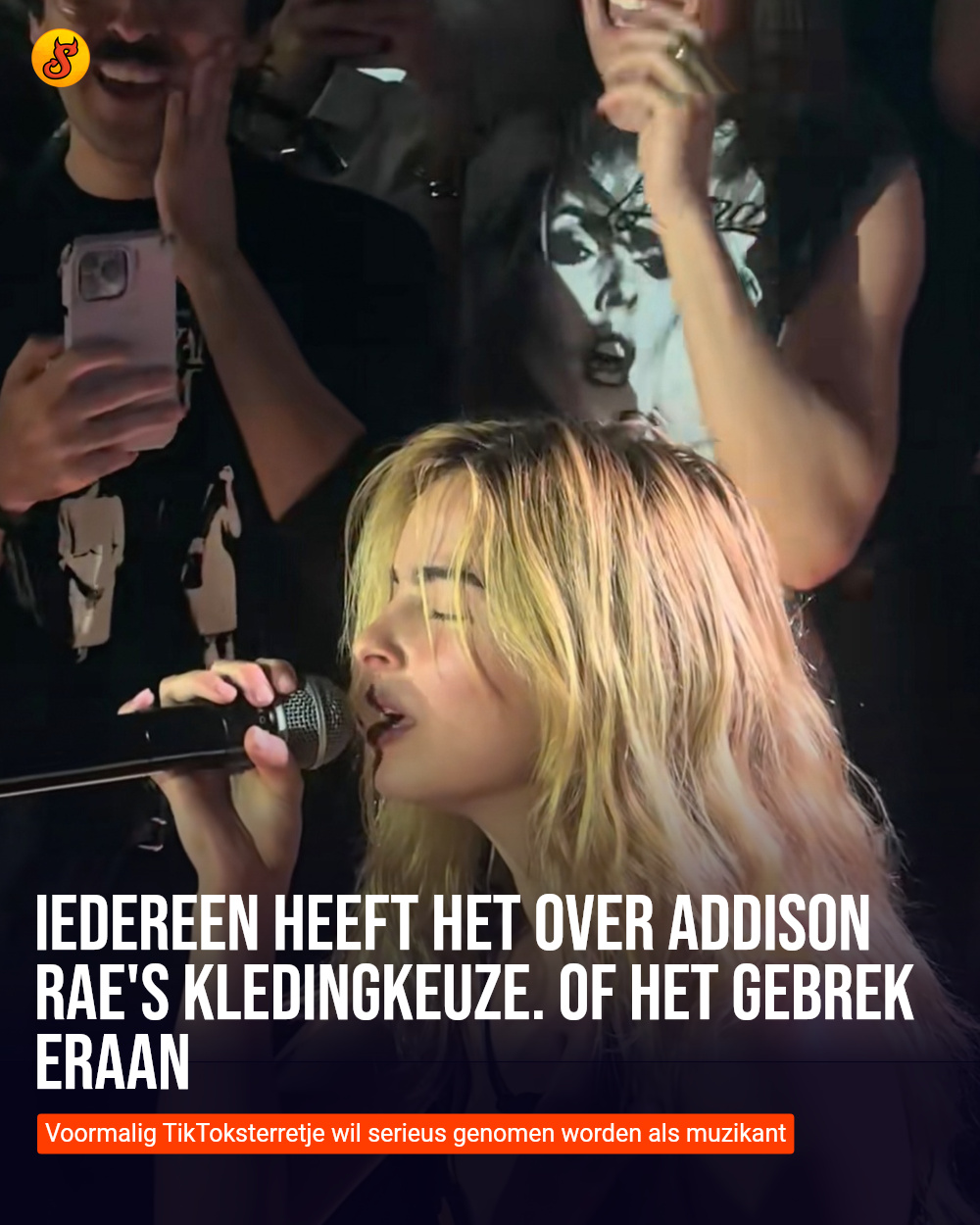 Iedereen heeft het over Addison Rae's kledingkeuze. Of het gebrek eraan