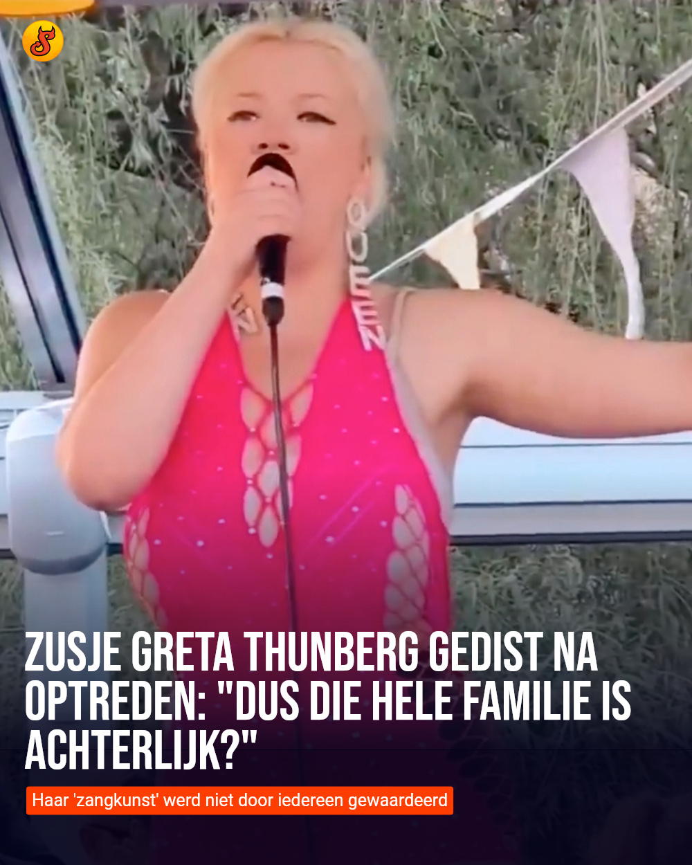 Zusje Greta Thunberg gedist na optreden: "Dus die hele familie is achterlijk?"