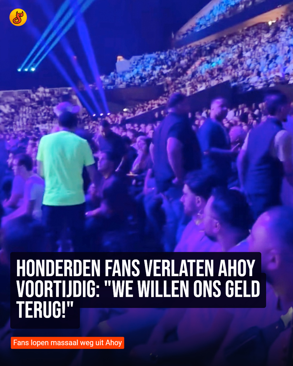 Honderden fans verlaten Ahoy voortijdig: "We willen ons geld terug!"