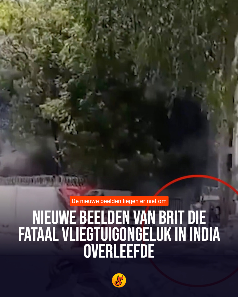 Nieuwe beelden van Brit die fataal vliegtuigongeluk in India overleefde
