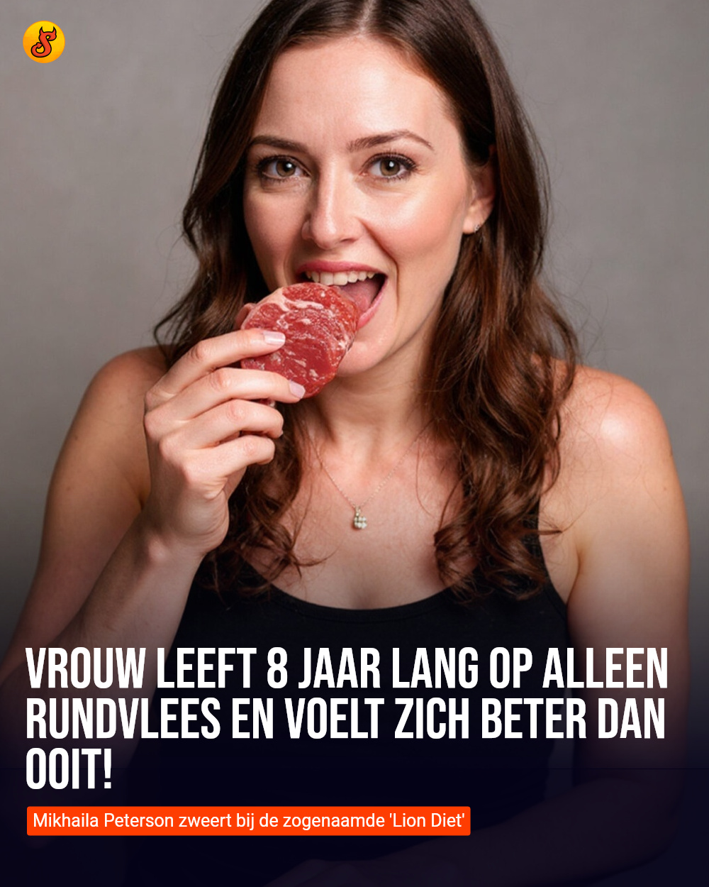 Vrouw leeft 8 jaar lang op alleen rundvlees en voelt zich beter dan ooit!