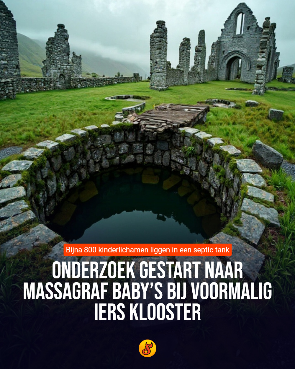 Onderzoek gestart naar massagraf baby’s bij voormalig Iers klooster