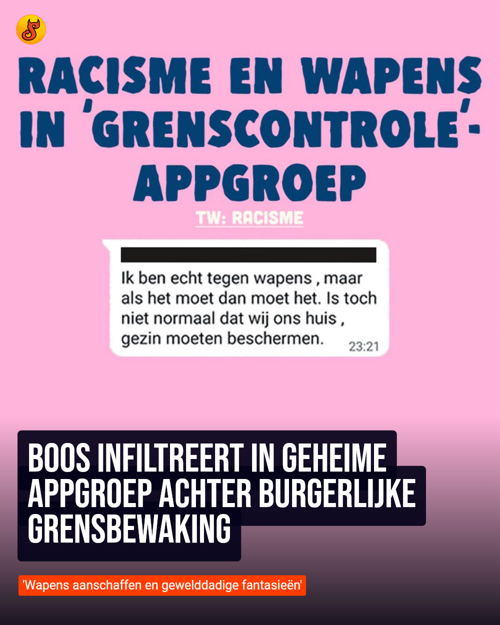 BOOS infiltreert in geheime appgroep achter burgerlijke grensbewaking