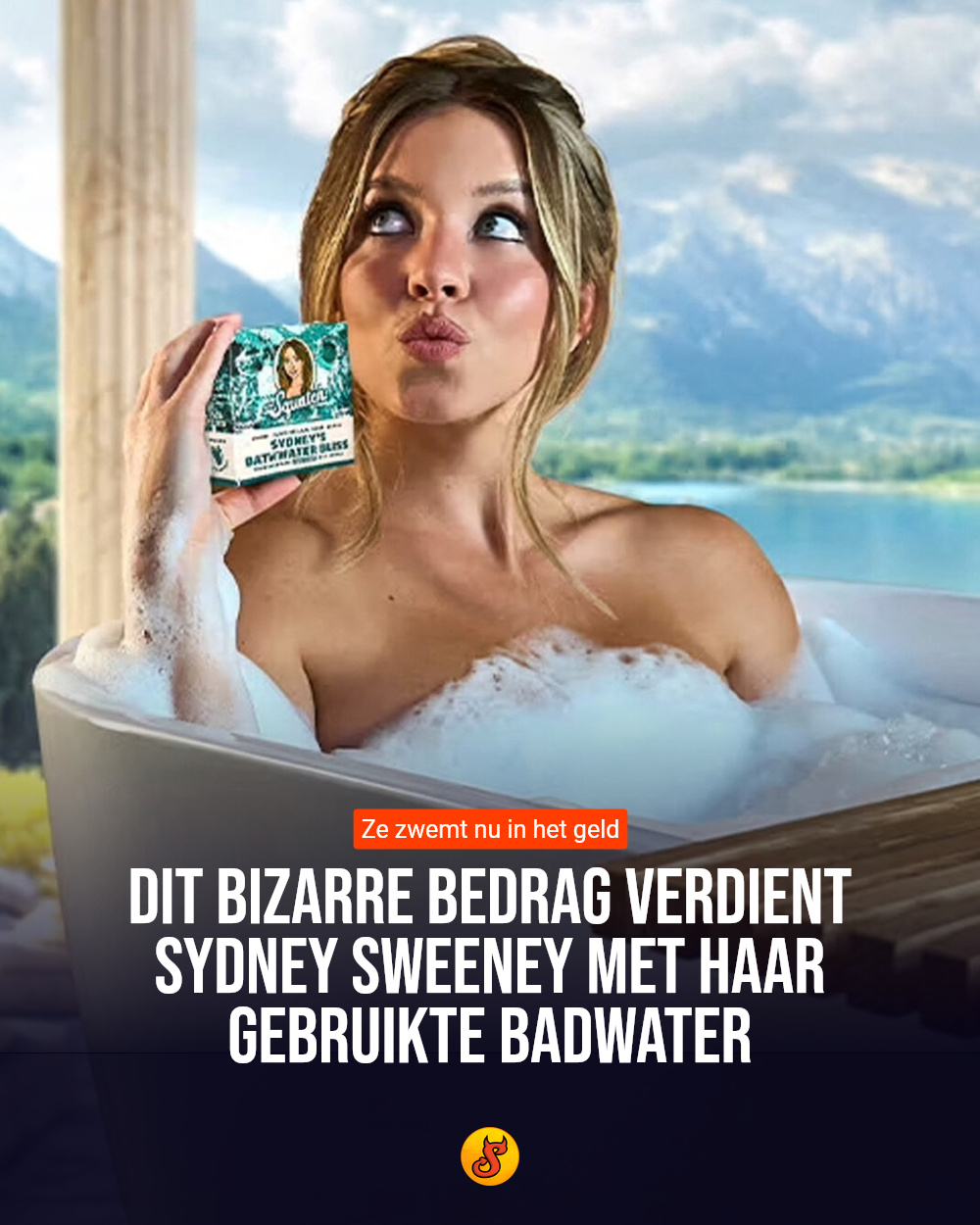 Dit bizarre bedrag verdient Sydney Sweeney met haar gebruikte badwater