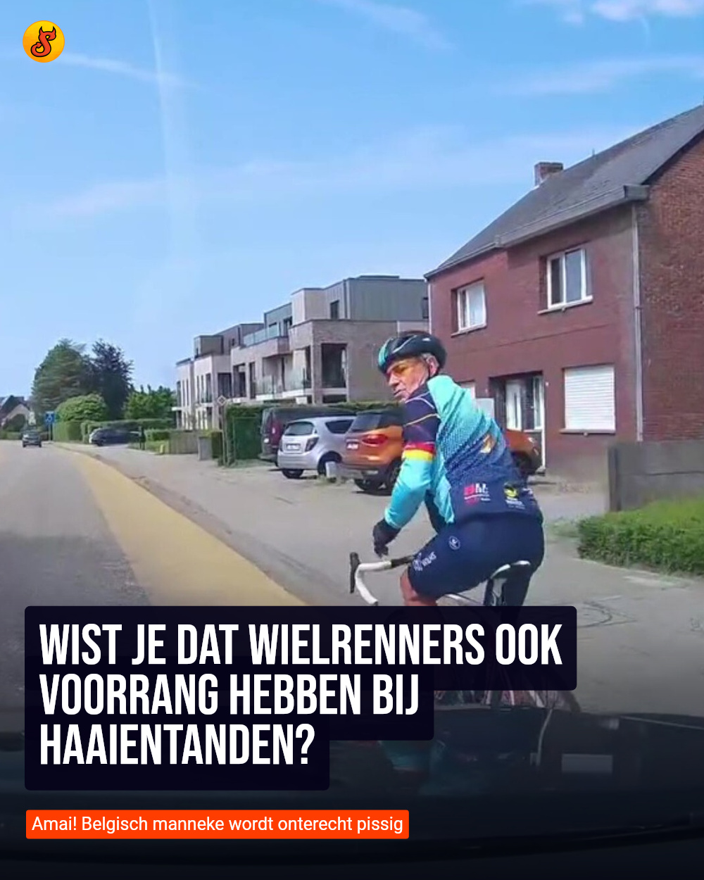 Wist je dat wielrenners ook voorrang hebben bij haaientanden?