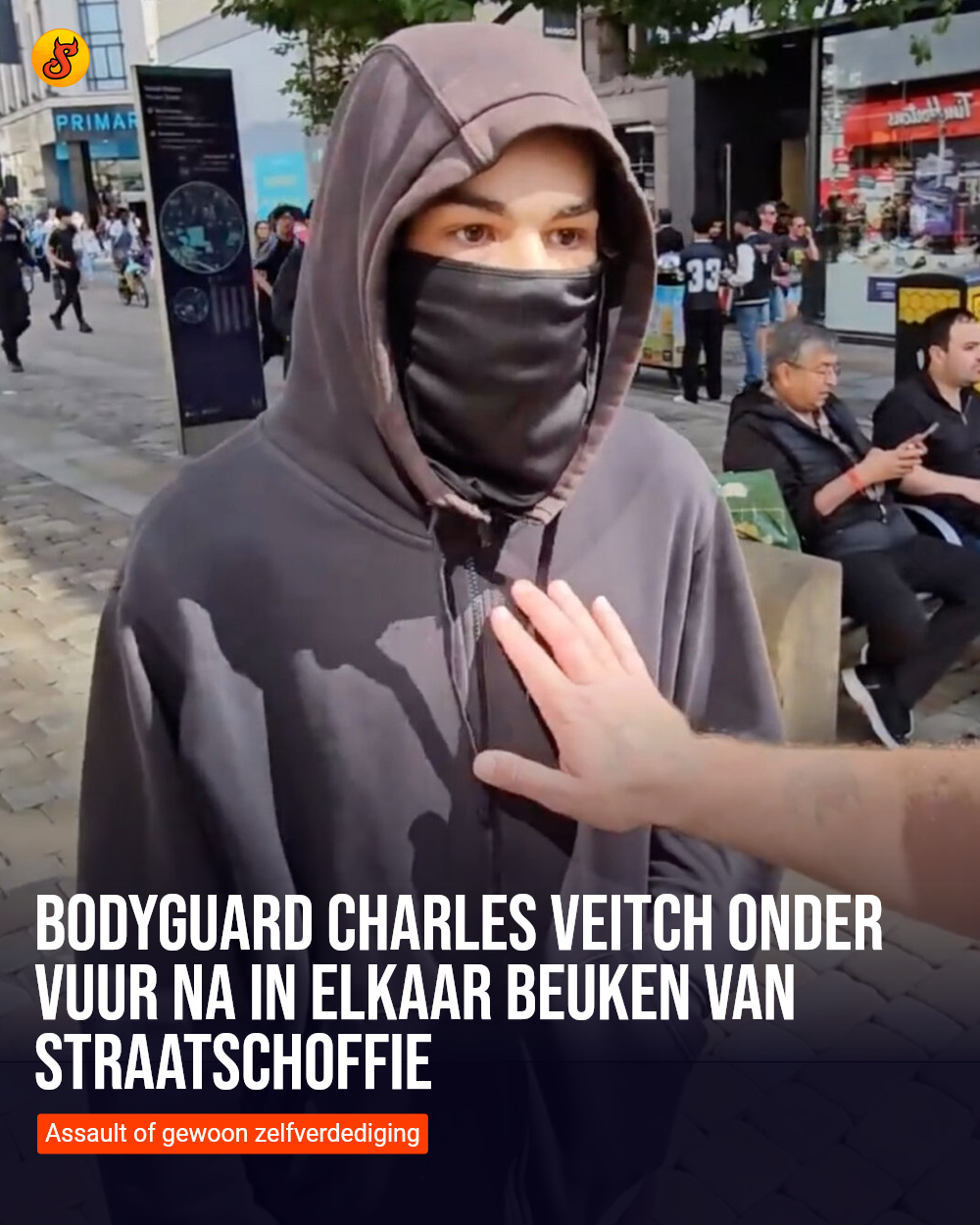 Bodyguard Charles Veitch onder vuur na in elkaar beuken van straatschoffie