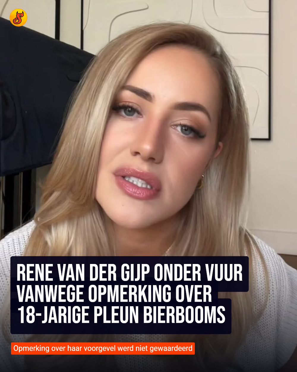 Rene van der Gijp onder vuur vanwege opmerking over 18-jarige Pleun Bierbooms