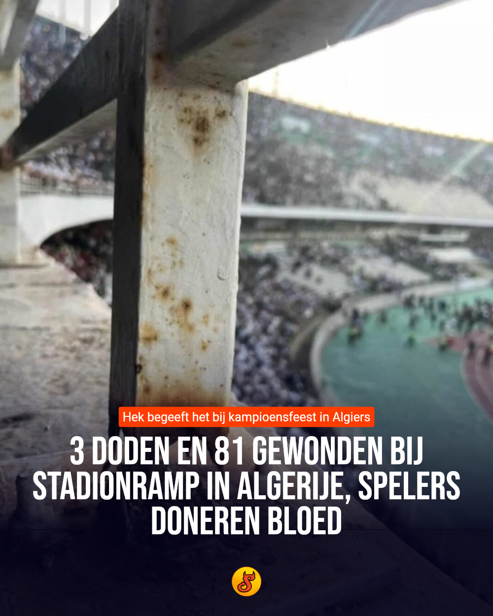 3 doden en 81 gewonden bij stadionramp in Algerije, spelers doneren bloed