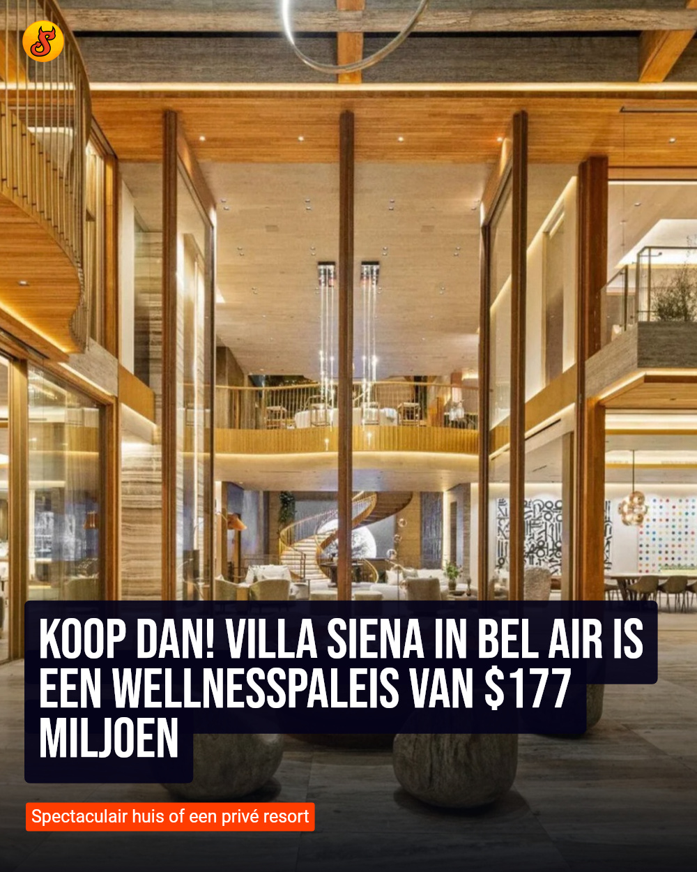 Koop dan! Villa Siena in Bel Air is een wellnesspaleis van $177 miljoen