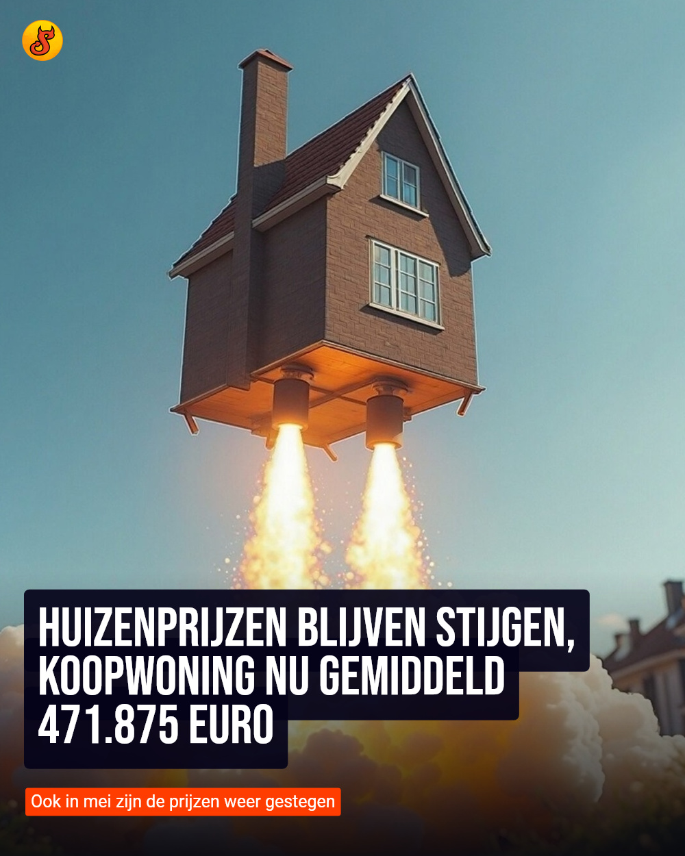 Huizenprijzen blijven stijgen, koopwoning nu gemiddeld 471.875 euro