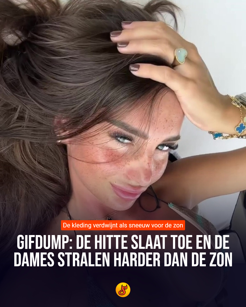 Gifdump: De hitte slaat toe en de dames stralen harder dan de zon