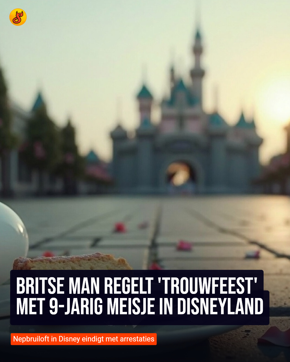 Britse man regelt 'trouwfeest' met 9-jarig meisje in Disneyland