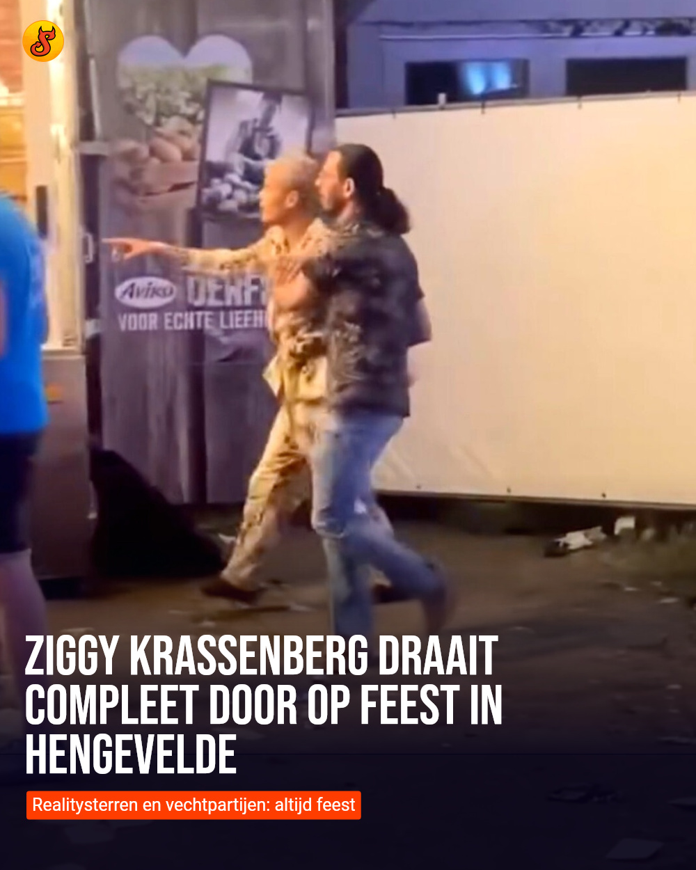Ziggy Krassenberg draait compleet door op feest in Hengevelde