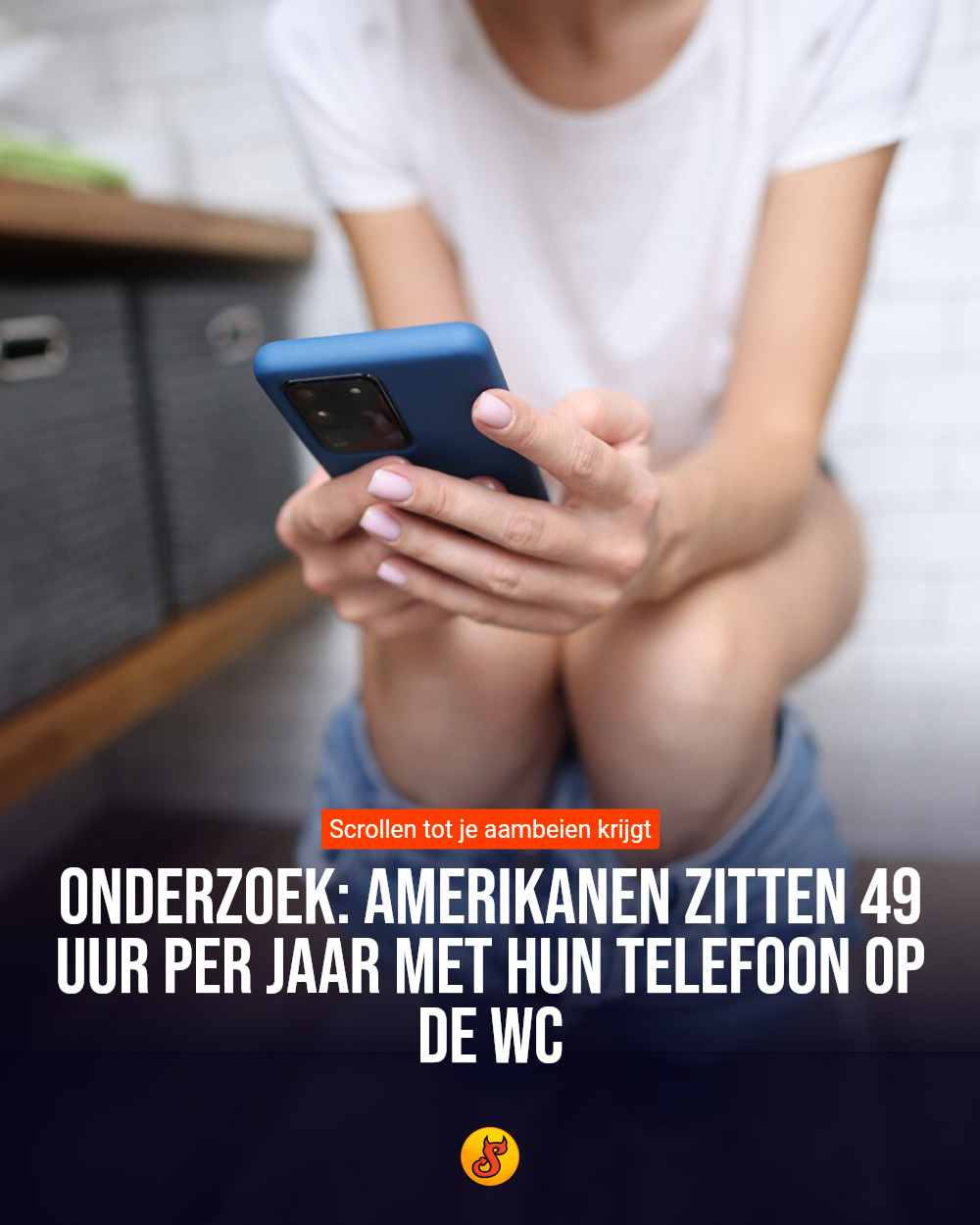 Onderzoek: Amerikanen zitten 49 uur per jaar met hun telefoon op de wc