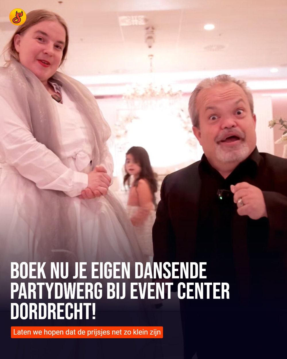 Boek nu je eigen dansende partydwerg bij Event Center Dordrecht!