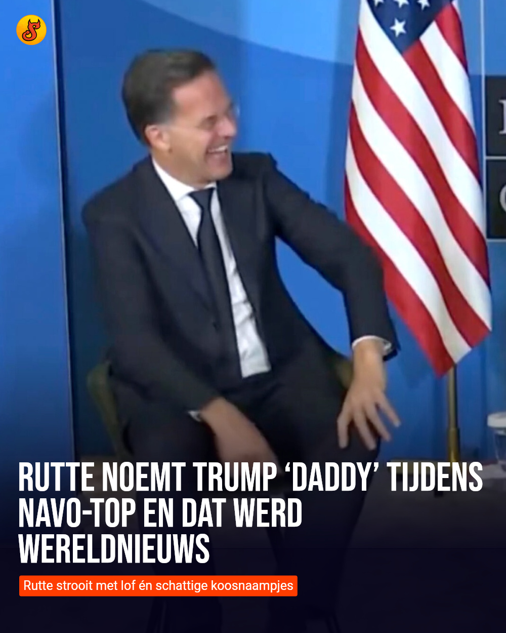 Rutte noemt Trump ‘daddy’ tijdens NAVO-top en dat werd wereldnieuws