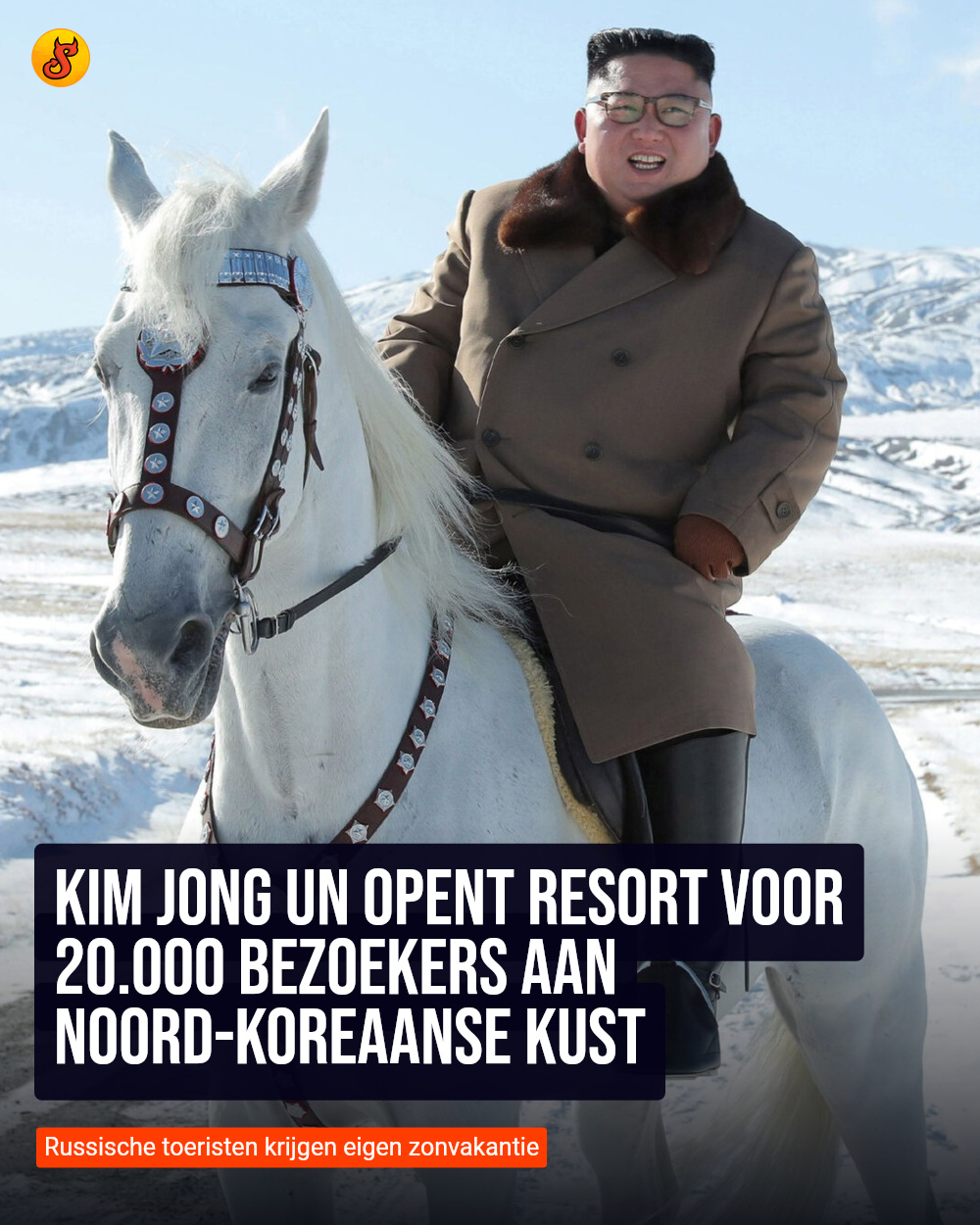 Kim Jong Un opent resort voor 20.000 bezoekers aan Noord-Koreaanse kust