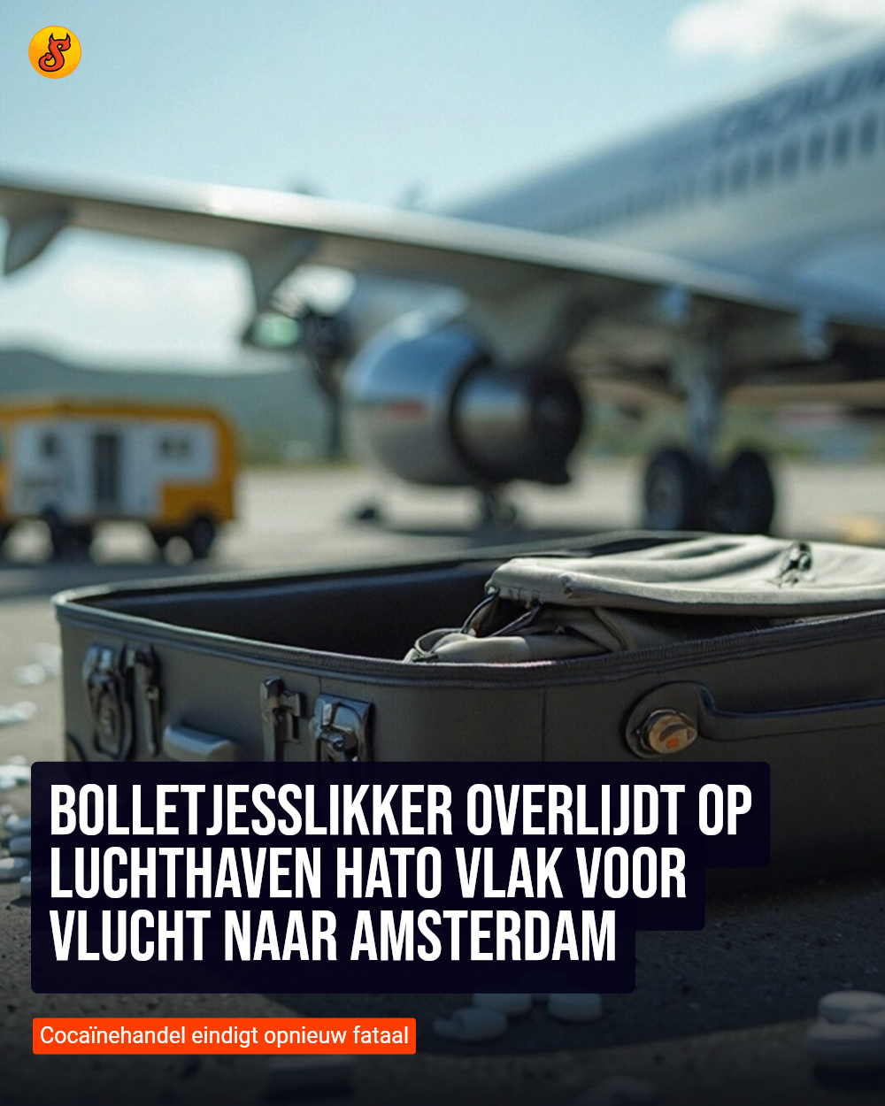 Bolletjesslikker overlijdt op luchthaven Hato vlak voor vlucht naar Amsterdam
