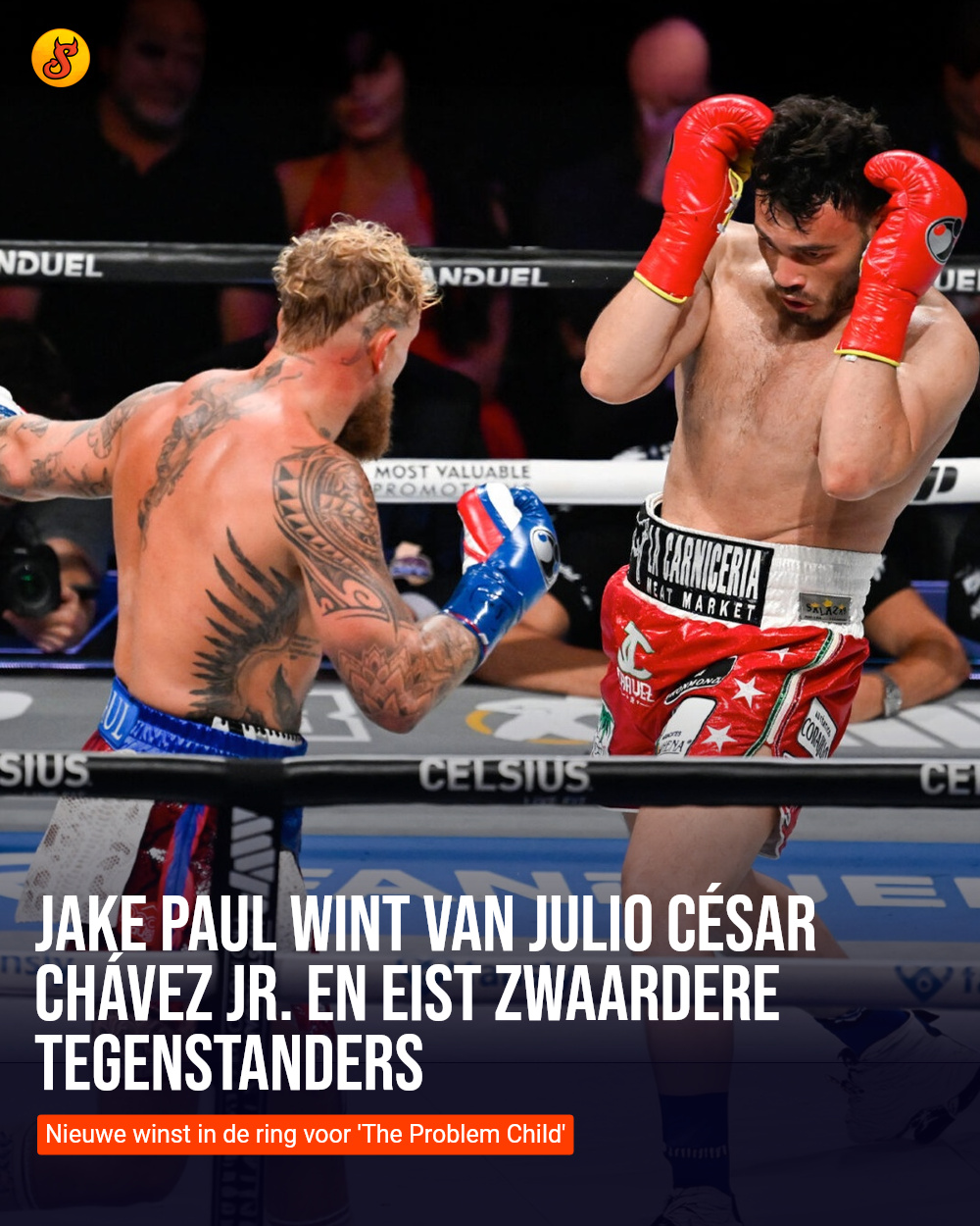Jake Paul wint van Julio César Chávez Jr. en eist zwaardere tegenstanders