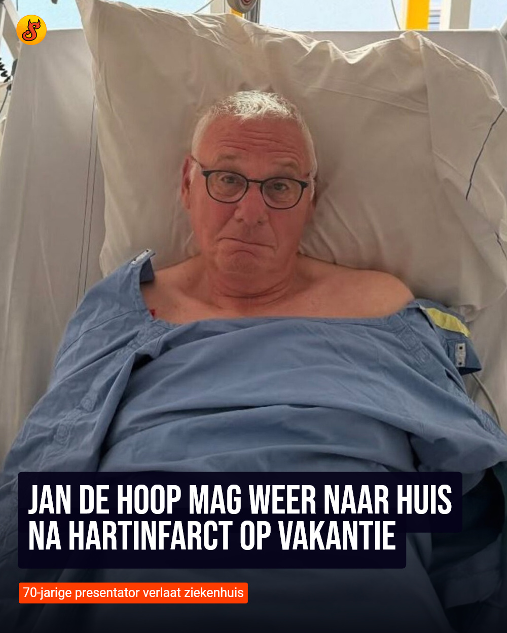 Jan de Hoop mag weer naar huis na hartinfarct op vakantie