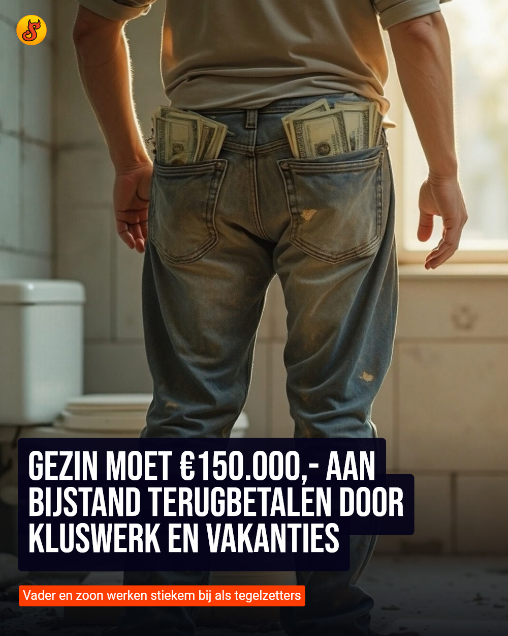 Gezin moet €150.000,- aan bijstand terugbetalen door kluswerk en vakanties