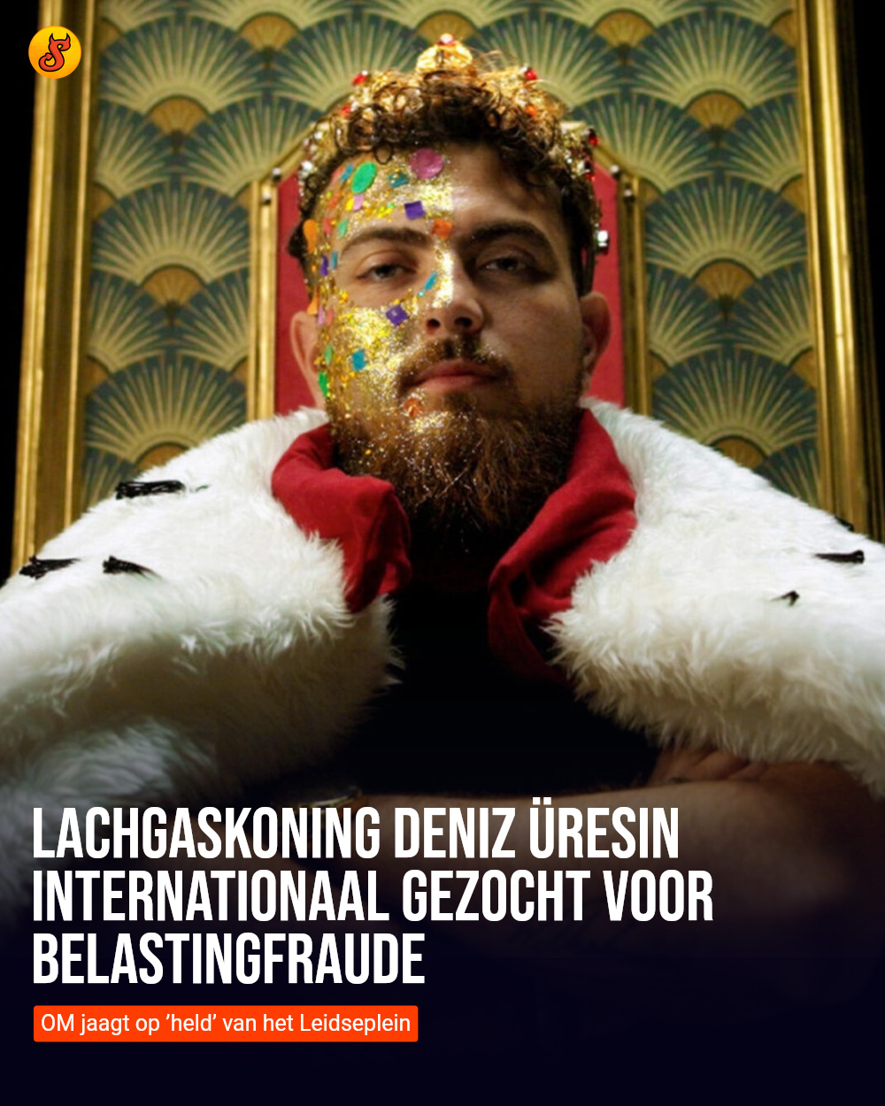 Lachgaskoning Deniz Üresin internationaal gezocht voor belastingfraude