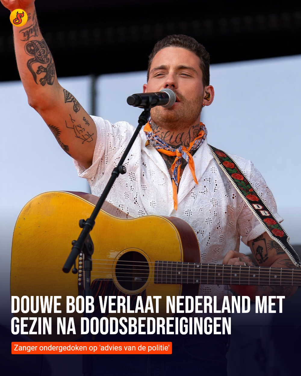 Douwe Bob verlaat Nederland met gezin na doodsbedreigingen