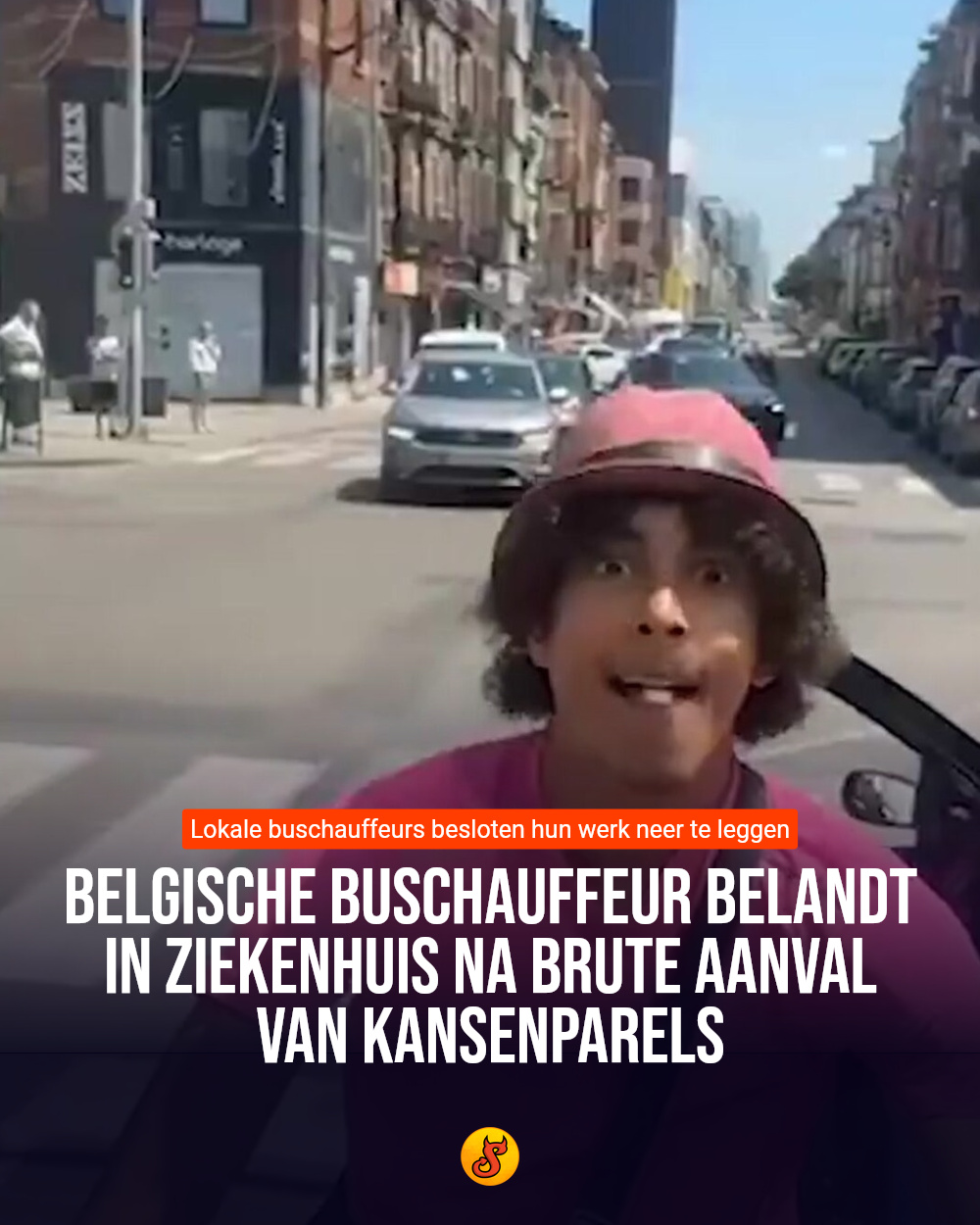 Belgische buschauffeur belandt in ziekenhuis na brute aanval van kansenparels