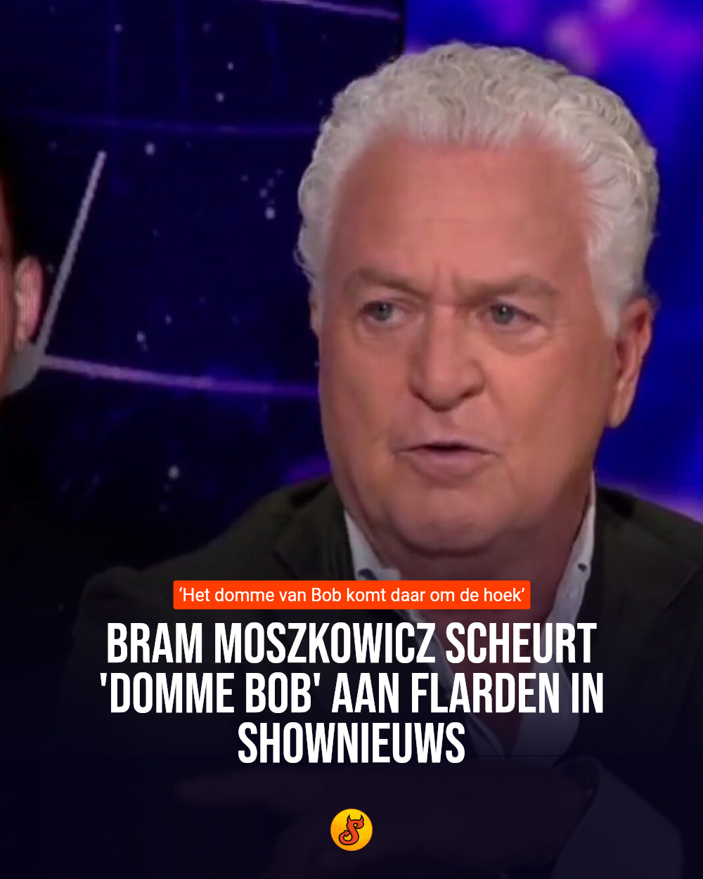 Bram Moszkowicz scheurt 'domme Bob' aan flarden in Shownieuws