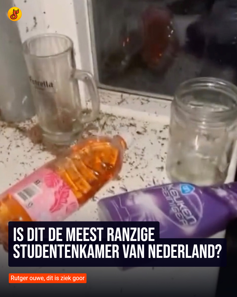Is dit de meest ranzige studentenkamer van Nederland?