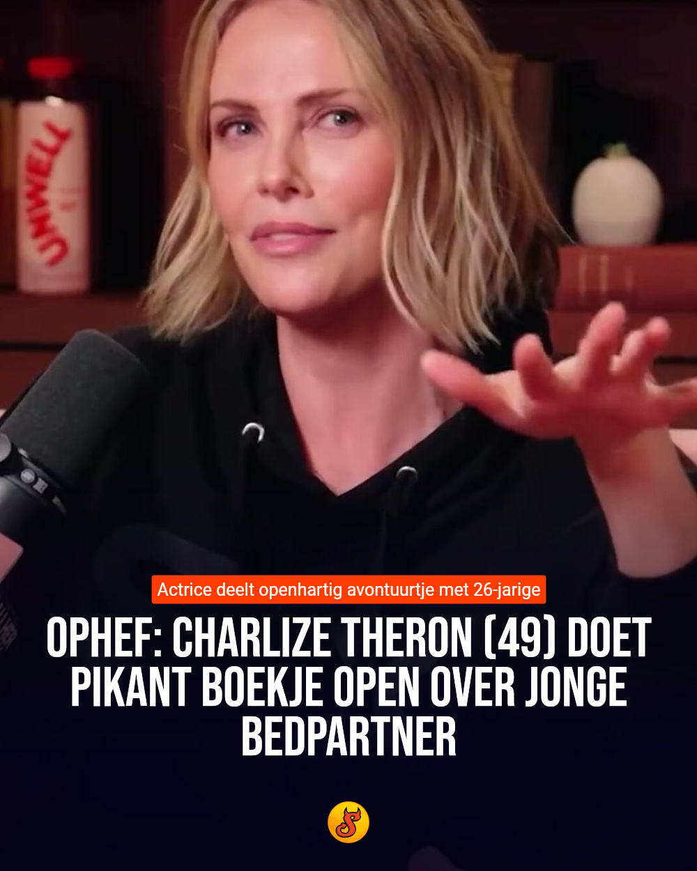 Ophef: Charlize Theron (49) doet pikant boekje open over jonge bedpartner