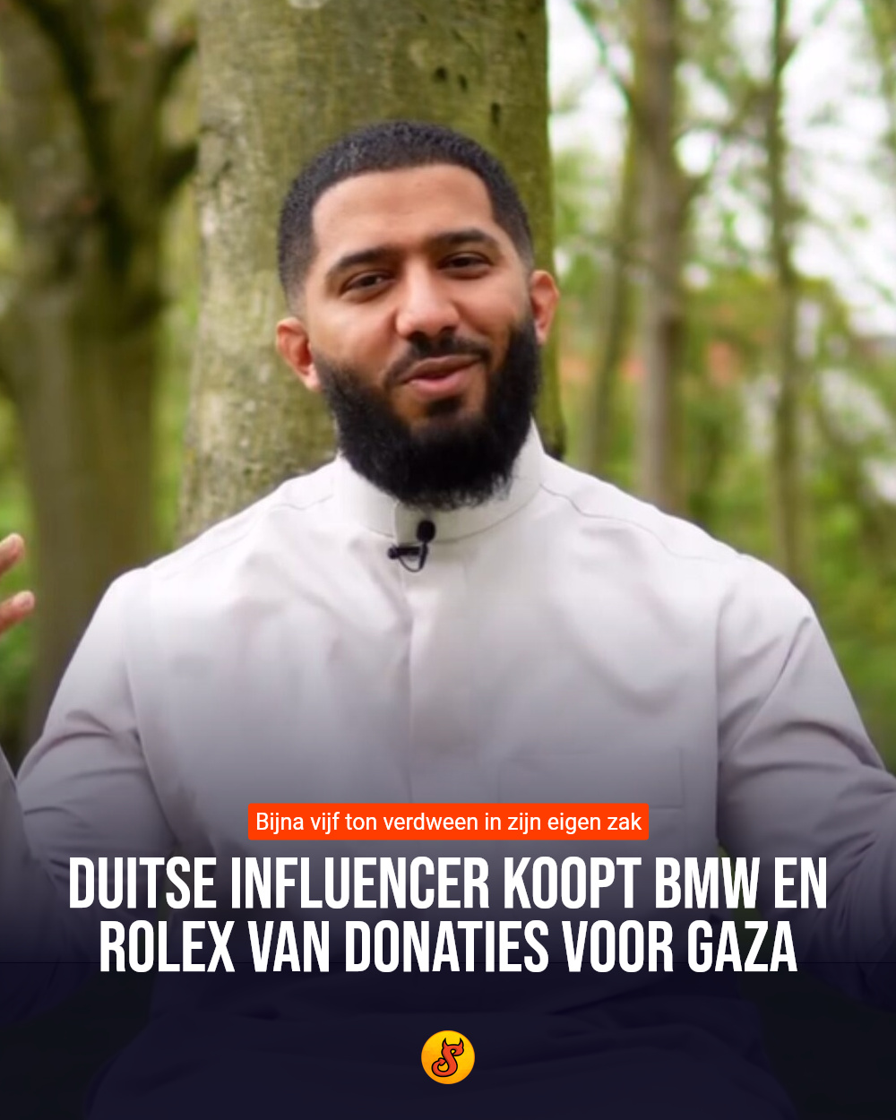 Duitse influencer koopt BMW en Rolex van donaties voor Gaza